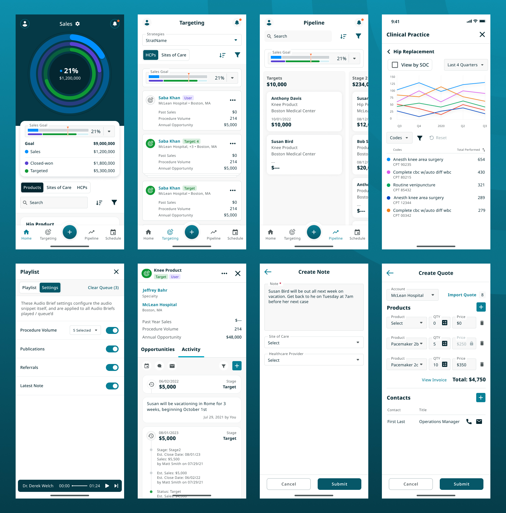 mobile screen designs